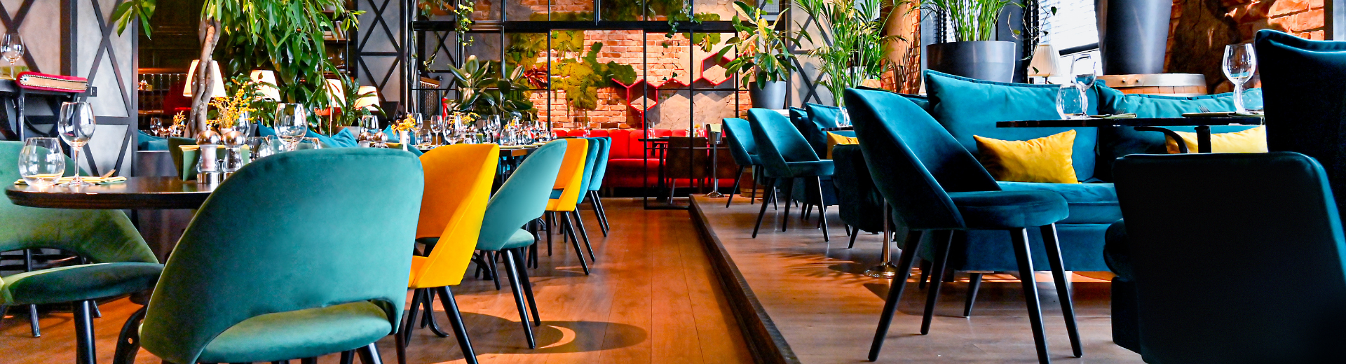 Colorful restaurant